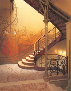 Schodiště ve stylu Art Nouveau